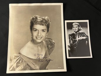 Debbie Reynolds & Doris Day Authentic Autographed Photos