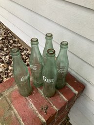 5 Vintage Coke Bottles Lot 4