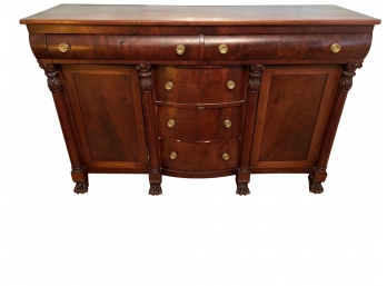 Lovely Antique Empire Style Mahogany Sideboard