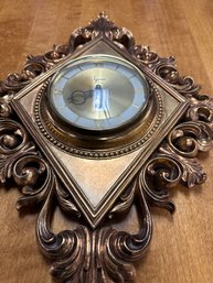 Vintage Syroco 8 Day Jeweled Wall Clock