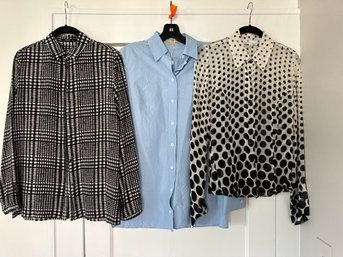 Lot Of Three Button Down Shirts, Including Etro And Michael Kors