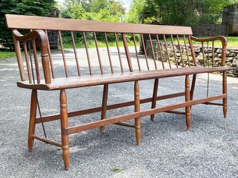 An Antique Maple Parson's Bench - Gorgeous Porch Decor