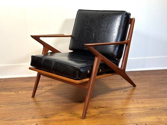 An Iconic 'Z' Chair By Poul Jensen For Selig, Authentic Mid-Century Danish Modern