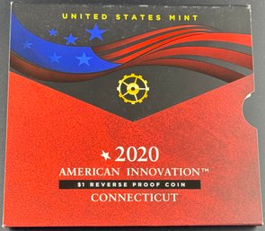 2020 American Innovation $1 Proof Coin Connecticut