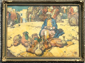A Vintage Pastel, Arabian Scene, Dean Cornwell