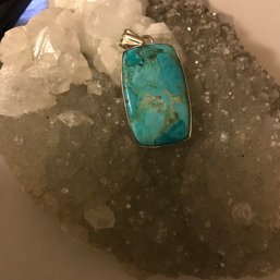 Sterling Silver Turquoise Pendant