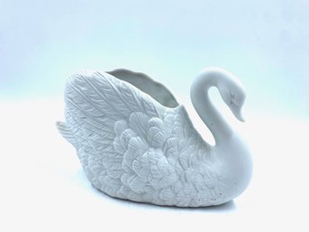 Lovely Ceramic Swan Planter