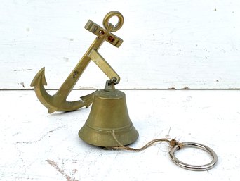 An Antique Brass Nautical Bell
