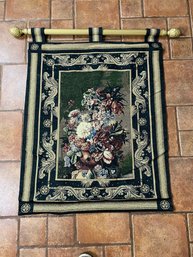 Vintage Wall Hanging Masterpiece Floral Tapestry