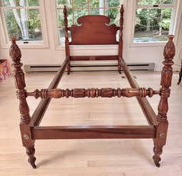 Antique 1930 Wood Pine Cone Spindle Bed From Chadwick Furniture Of Boston (1 Of 2)