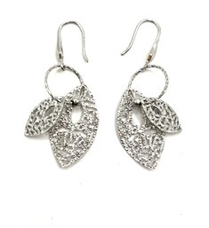 Beautiful Sterling Silver Intricate Dangle Earrings