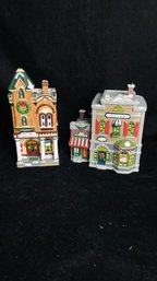 Department 56 Snow Village Post Office &realty With Boxes