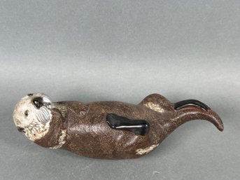 Anderson Studio Signed Ceramic Otter Figure