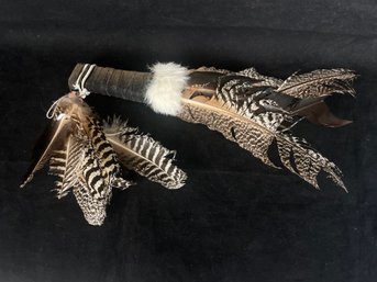 Native American  Ceremonial, Feather Piece Used In Dance Makes Perfect Wall Dcor