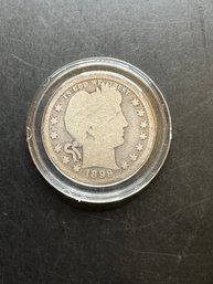 1899 Barber Silver Quarter