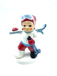 Vintage Goebel W. Germany Skier Figurine