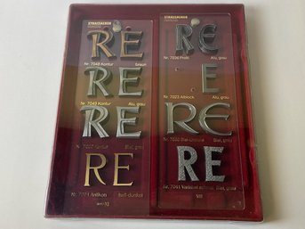 Strassacker Bronze Letter Sample Board