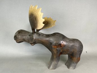 A Fabulous Wood Carved Moose