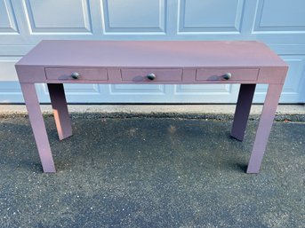 Painted Console Table With Shell Pulls