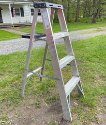 A 4 Foot Aluminum A Frame Ladder