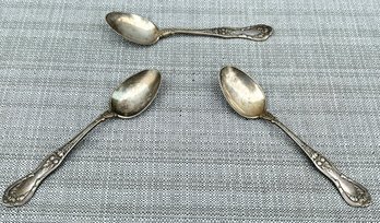 A Trio Of 19th Century Tiffany & Co. Continental Silver Spoons