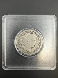 Beautiful 1902 Barber Silver Quarter