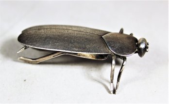 Large Three Dimensional Sterling Silver Bug Pendant ?