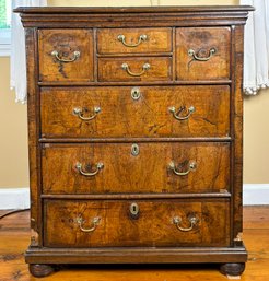 A 19th Century Burl Veneer Gentleman's Chest