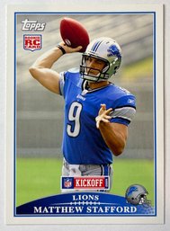 2009 Topps Kickoff Matthew Stafford Rookie