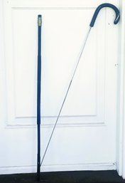 Fabrica De Toledo Leather Wrapped Cane With Hidden Sword