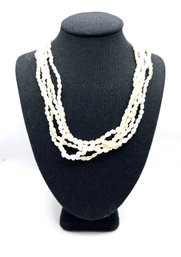 Vintage 14K Gold Freshwater Cultured Pearls Necklace