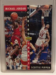 1992-93 Upper Deck Scoring Threats Michael Jordan & Scottie Pippen - M