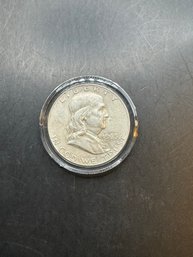 1963-D Benjamin Franklin Silver Half Dollar