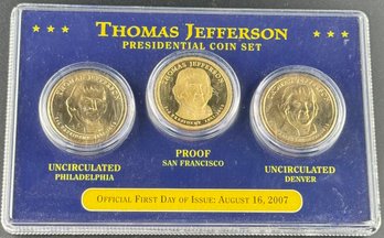 Thomas Jefferson Presidential Coin Set