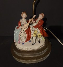 Victorian Porcelain Figural Lamp
