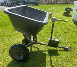 Brinly-Hardy Pull Behind Fertilizer Spreader.