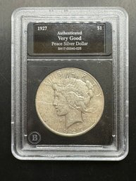 1927-D Silver Peace Dollar