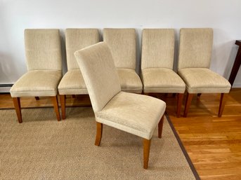 Six Mitchell Gold For Restoration Hardware Slipper Dining Chairs