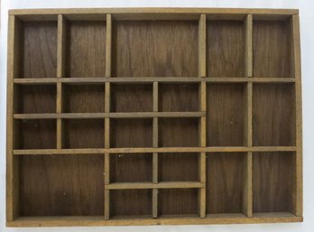 Wooden Printers Tray Style Wall Art - Perfect To Hold Collectibles