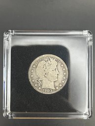 Beautiful 1903-S Barber Silver Quarter