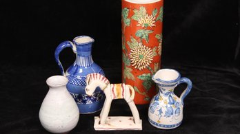 MIXED LOT OF VINTAGE CERAMIC MID CENTURY MODERN PIECES