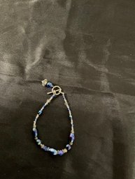 Blue Beaded Bracelet