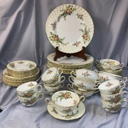 Gorgeous Vintage Set Of MINTON YORK Pattern China - Complete Service For Eight People - Six Pieces Per Setting