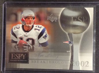 2005 Upper Deck Espy Award Winners Tom Brady Insert Card - M