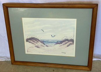 Framed Shore Print R.A. Burgess