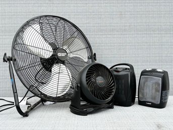 An Assortment Of Fans And Heaters
