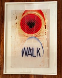 Lauren Leigh Hunter Print/Poster With Stop Light & Walk Sign Titled 'WALK'