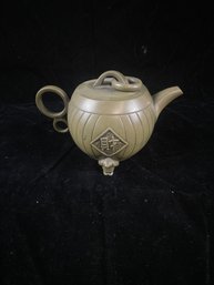 Green Asian Teapot With Legs