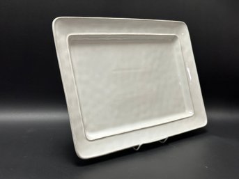 Pottery Barn Stoneware Platter, Handcrafted In Portugal