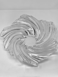 Vintage Swirl Glass Centerpiece Bowl